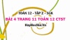 Bài 4 trang 11 Toán 12 tập 2 Chân trời sáng tạo